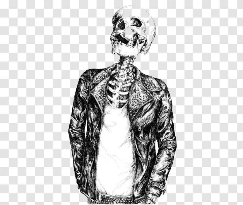 Punk Rock Image Illustration Drawing Skull - Painting Transparent PNG