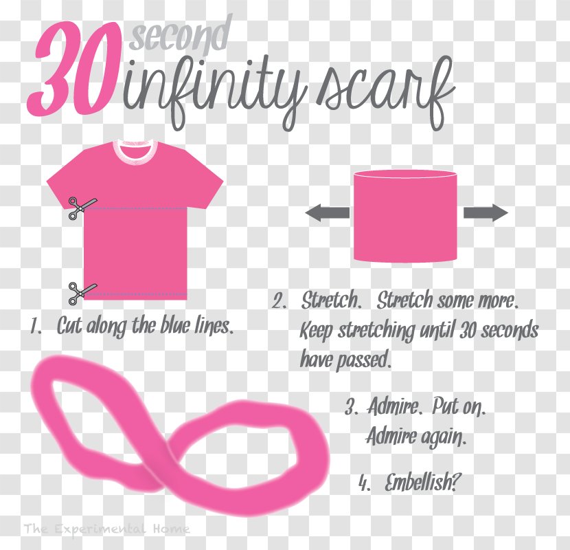 T-shirt Scarf Clip Art Logo - Diagram - Infinity Tutorial Transparent PNG