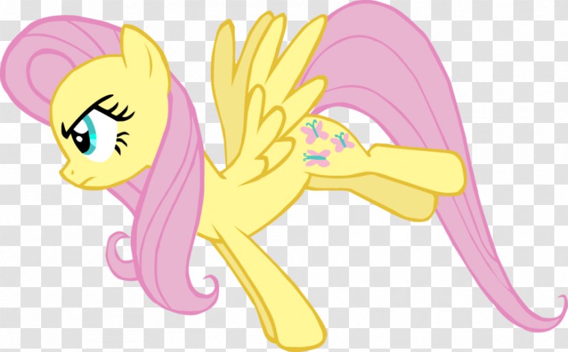 Pony Fluttershy Horse - Assertiveness - Yellow Transparent PNG