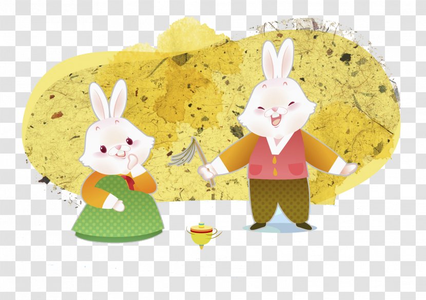 Easter Bunny Ud1a0ub07c(uc2educ774uc9c0uc2e0) Rabbit Computer Mouse Illustration - Hanbok - Smile Transparent PNG