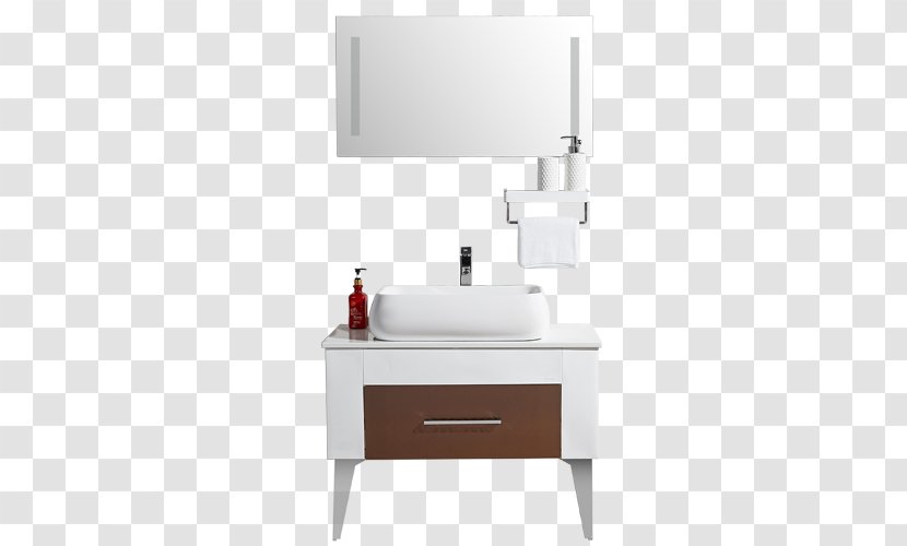 Taiwan Bathroom Cabinet Icon - Sink - The In Brown Drawer Transparent PNG
