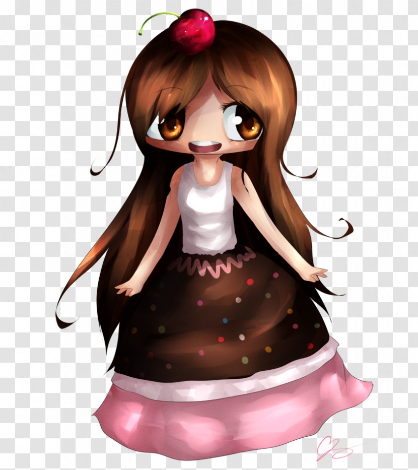 Black Hair Brown Cartoon Character - Tree Transparent PNG