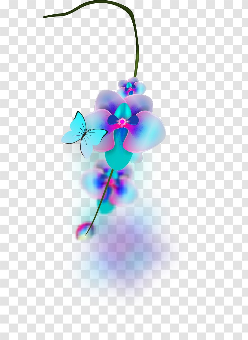 Butterfly Moth Orchids Flower - Blue Dream Bouquet Flowers Transparent PNG