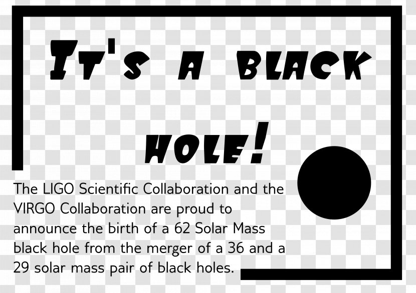 Black Hole LIGO Scientific Collaboration Document Logo - Silhouette Transparent PNG