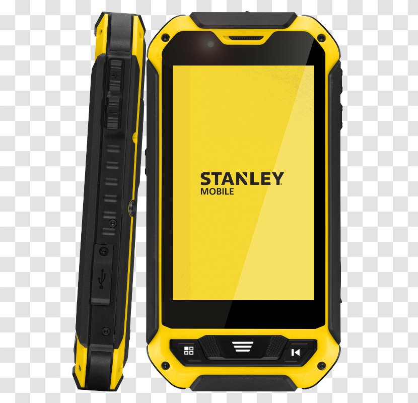 Smarpthone Stanley Mobile S241 IP68 Hand Tools Telephone Smartphone 3G - Phone Transparent PNG