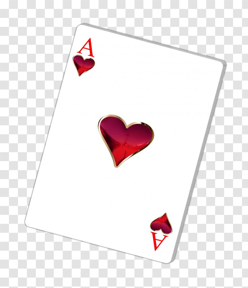 Ace Of Hearts Trickster Oh Hell Playing Card - Love Transparent PNG