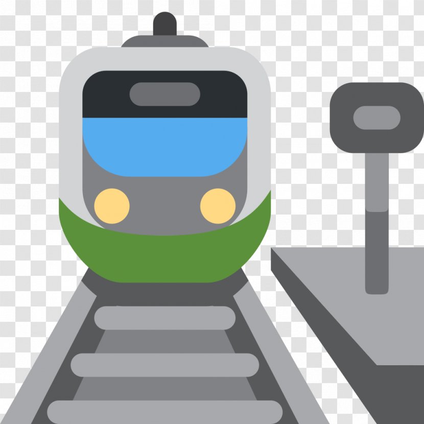 Rail Transport Emoji Trolley Train Station - Commuter - Conductor Minifig Transparent PNG