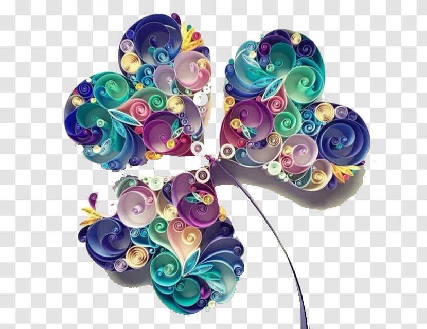 Paper Craft Quilling Art Papercutting - Handicraft - Painting Clover Transparent PNG