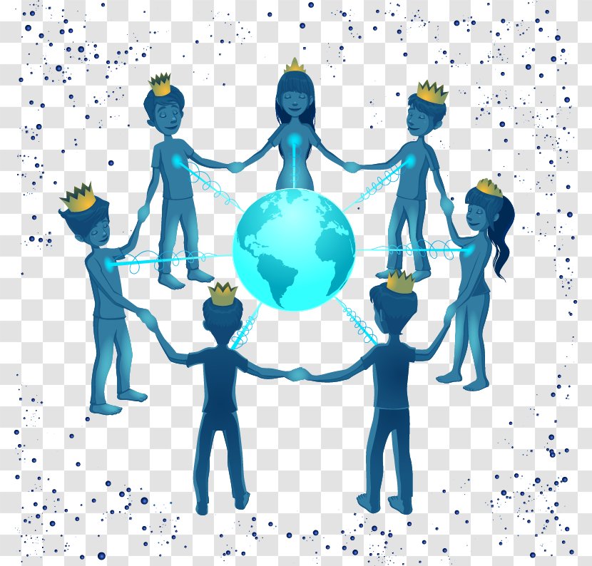 Earth Icon - Designer - Hand In To Build A Global Village. Transparent PNG