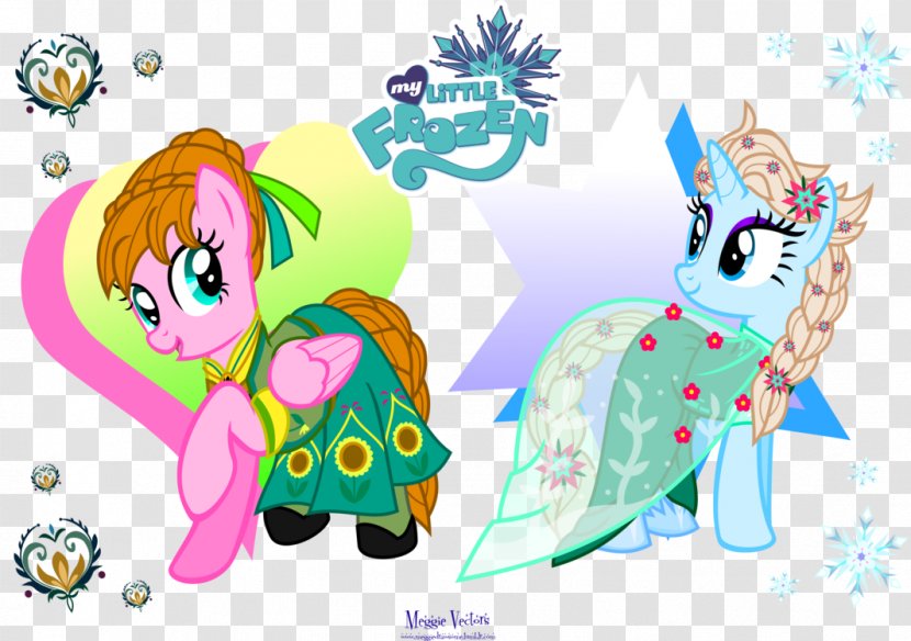 Anna Elsa My Little Pony Pinkie Pie - Flower - FEVER Transparent PNG