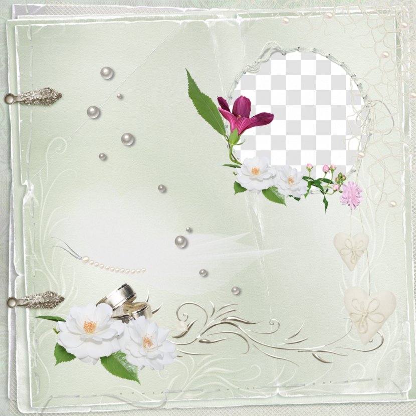 Floral Design Picture Frame - Petal - Antique Jewelry Decorative Pattern Material Transparent PNG