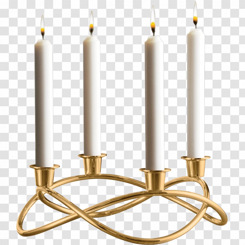Candlestick Silversmith Gold Plating - Wreath - Candle Transparent PNG