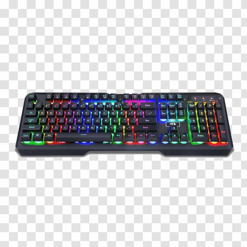 Computer Keyboard Backlight Gaming Keypad Numeric Keypads Color - Rgb Model - Kylin Transparent PNG