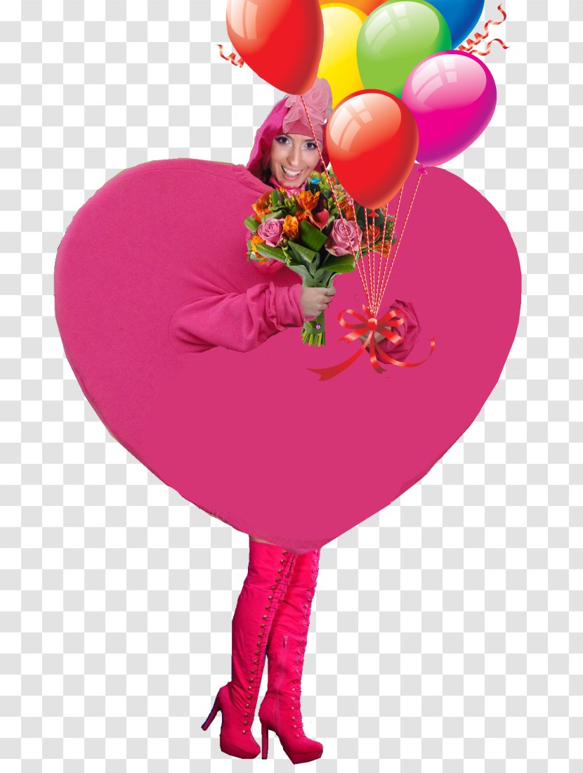 Balloon Petal Pink M Confetti - Heart Transparent PNG