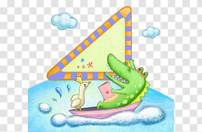 Crocodile Cartoon Illustration - Sea Transparent PNG