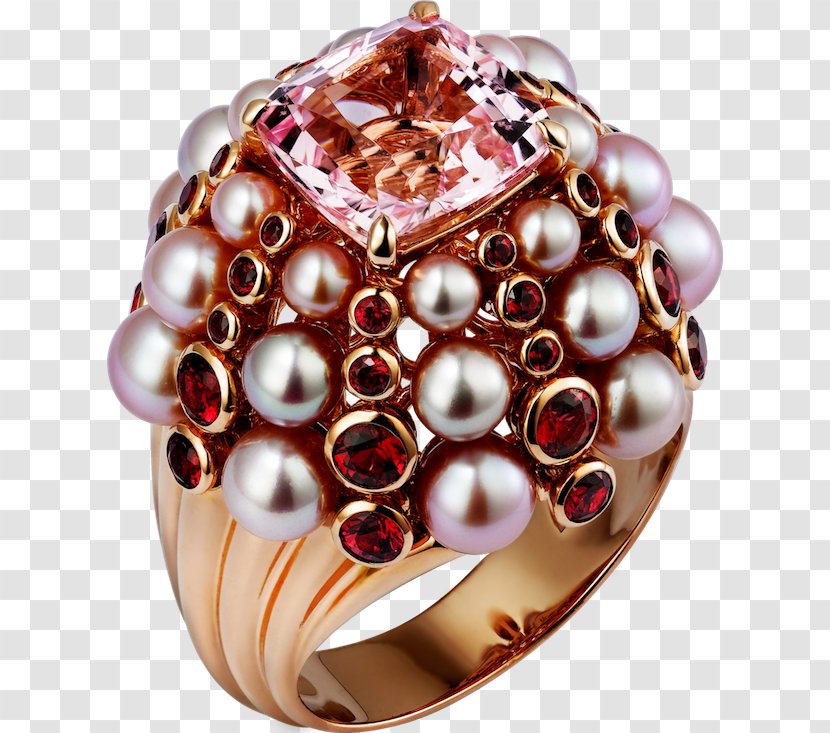 Pearl Ring Cartier Jewellery Gold - Sapphire - Met Gala Transparent PNG