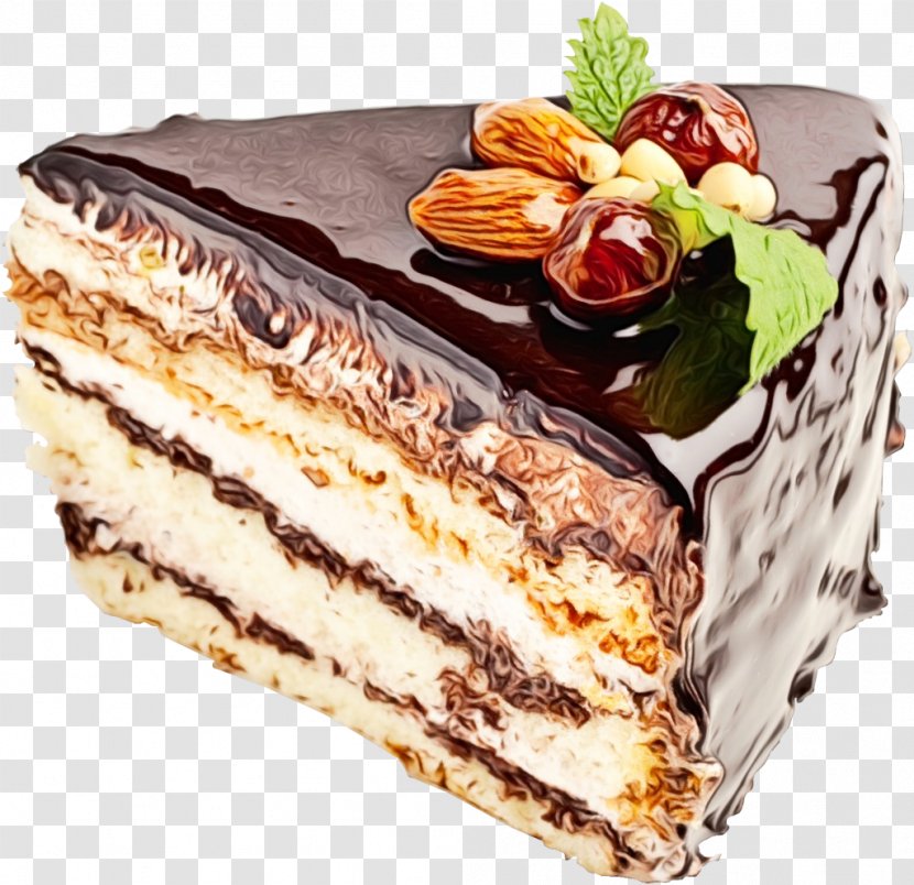 Food Cuisine Dish Dessert Cake - Tiramisu Torte Transparent PNG
