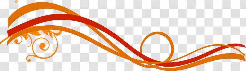 Orange Line Euclidean Vector - Designer Transparent PNG