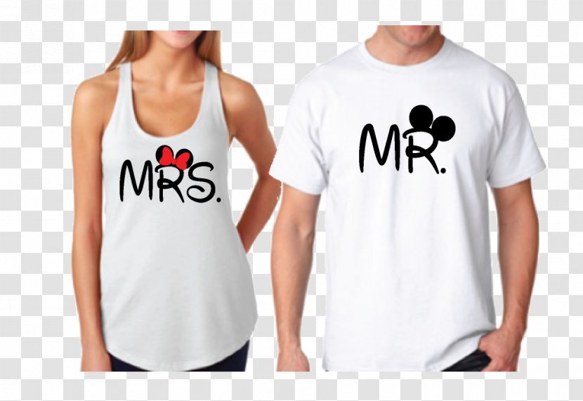 T-shirt Minnie Mouse Mickey The Walt Disney Company Hoodie - Sleeveless Shirt - Mrs. Transparent PNG