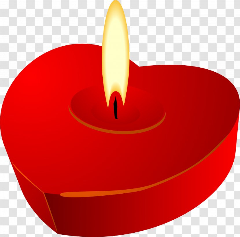 Heart - Red - Vector Love Candle Transparent PNG