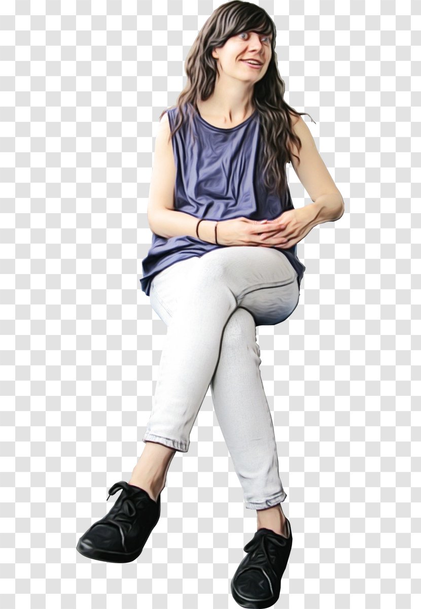 Clothing White Leg Shoulder Footwear - Jeans Joint Transparent PNG