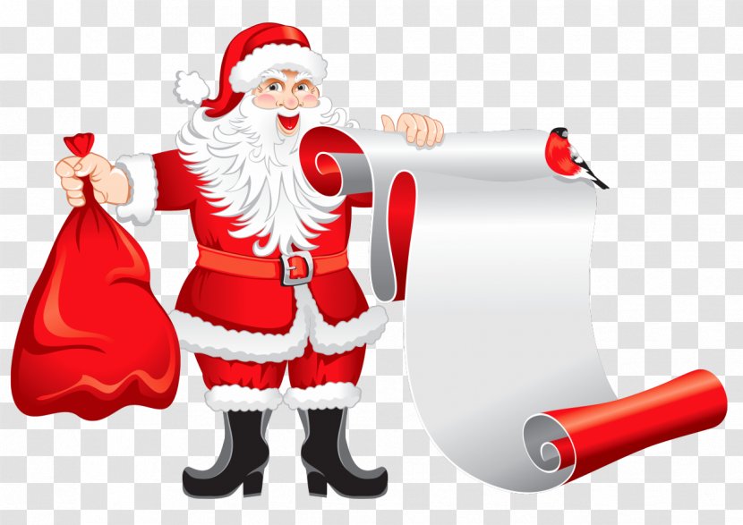 Santa Claus Christmas Suit - Tree - Sleigh Transparent PNG