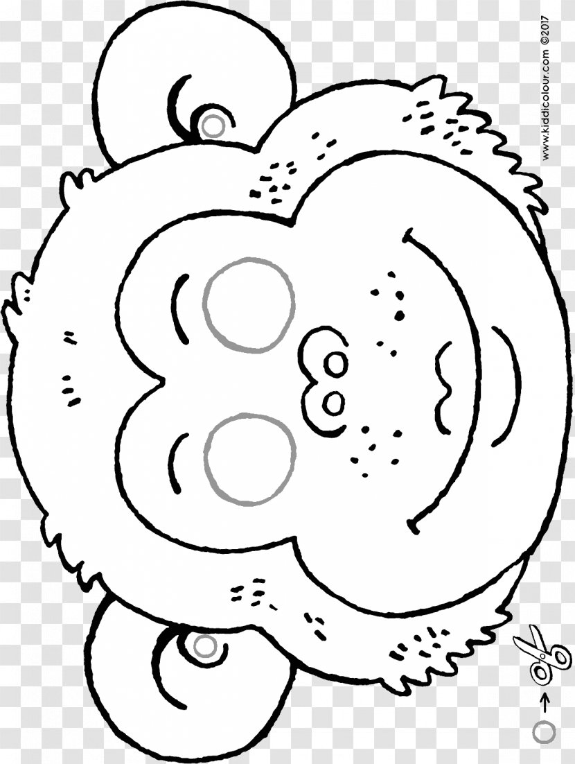 Drawing Monkey Illustration Photography Coloring Book - Frame Transparent PNG