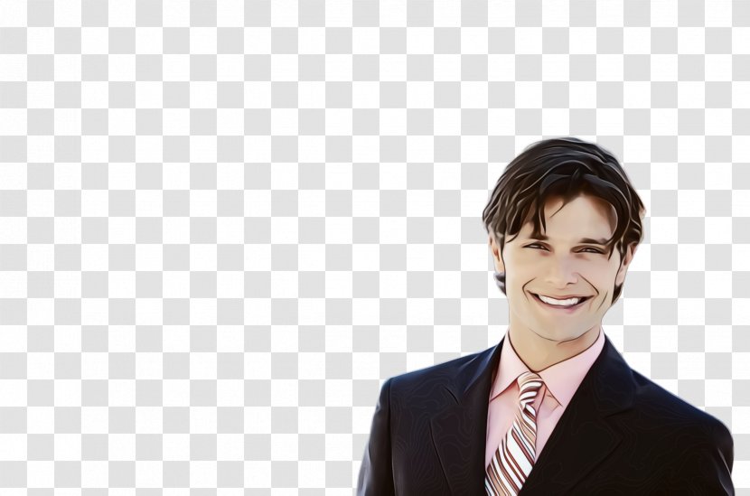White-collar Worker Suit Businessperson Smile Gentleman - Paint - Gesture Business Transparent PNG