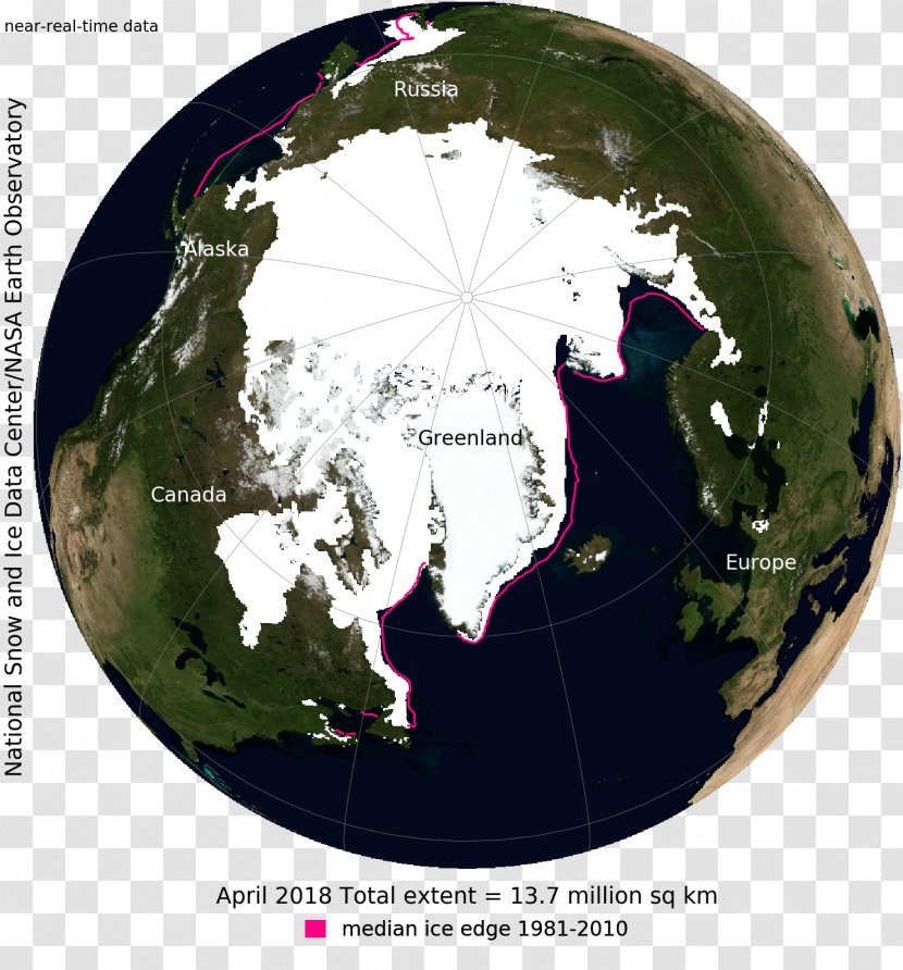Arctic Ocean Measurement Of Sea Ice National Snow And Data Center Pack Transparent PNG