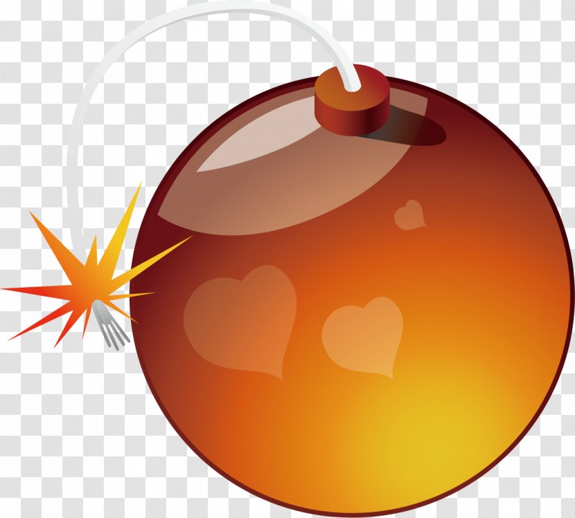 Android Application Package Download Cartoon Icon - Orange - Bomb Material Picture Transparent PNG