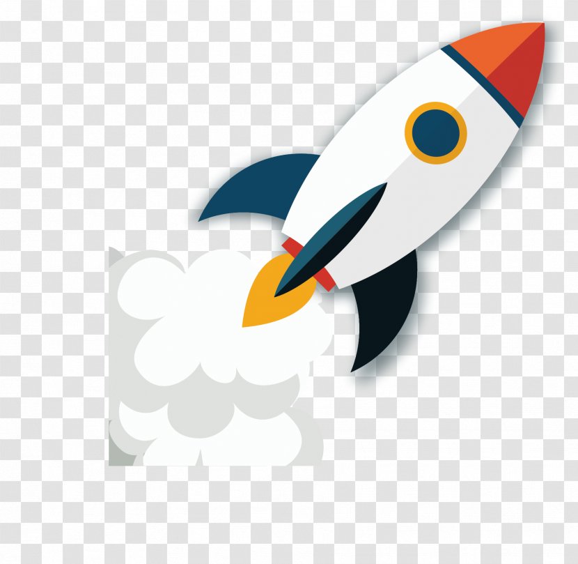 Digital Marketing Rocket Startup Company Android - Vector Painted Transparent PNG
