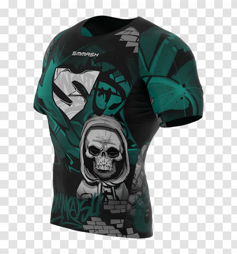 T-shirt Sleeve Skull - Jersey Transparent PNG