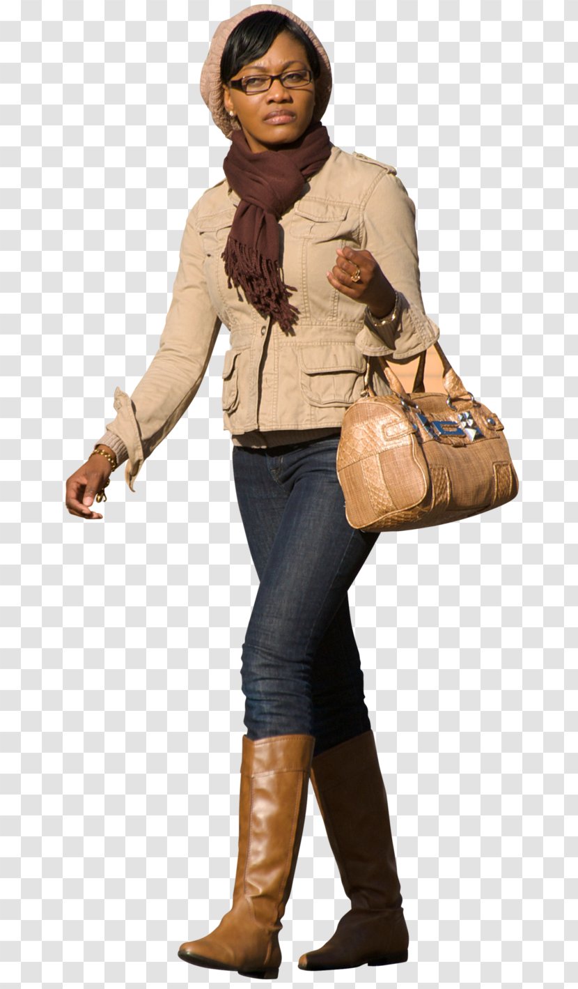 Walking Entourage Woman - Outerwear - Afro Transparent PNG