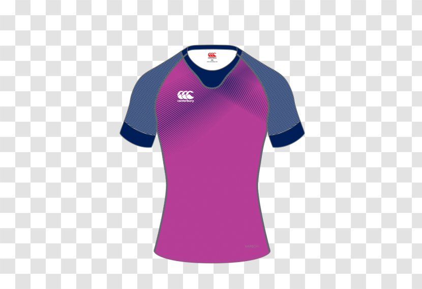 T-shirt Jersey Rugby Shirt Sleeve Canterbury Of New Zealand - Magenta - Free Printable Volleyball Quotes Transparent PNG