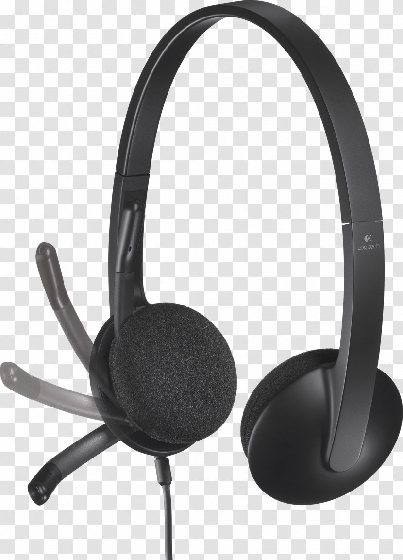 Noise-canceling Microphone Logitech H340 Headset Headphones - Technology Transparent PNG
