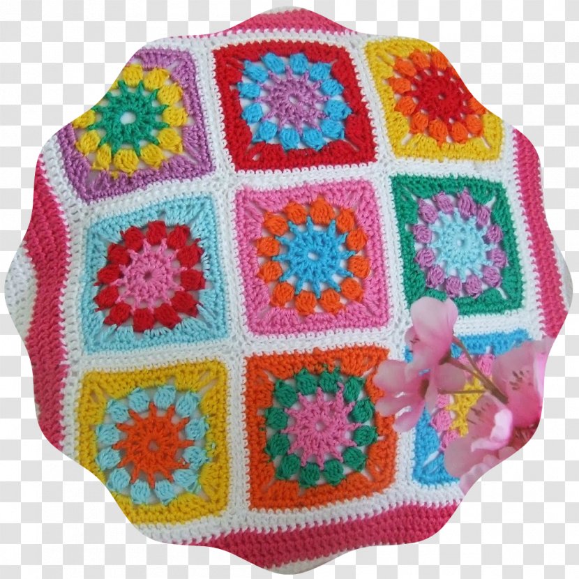 Crochet Wool Granny Square Knitting Needlework Transparent PNG