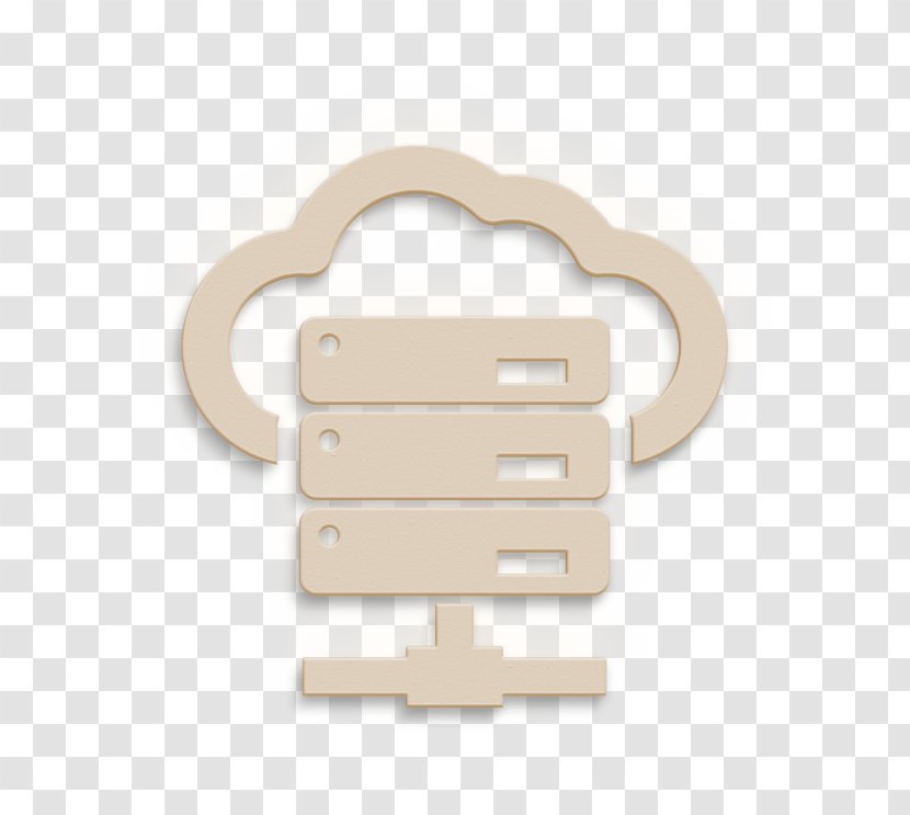 Cloud Computing 2 Icon Server Hosting - Furniture Beige Transparent PNG