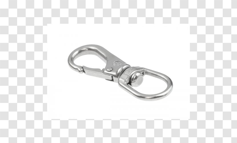 Silver Product Design Carabiner - Computer Hardware - High Grade Shading Transparent PNG