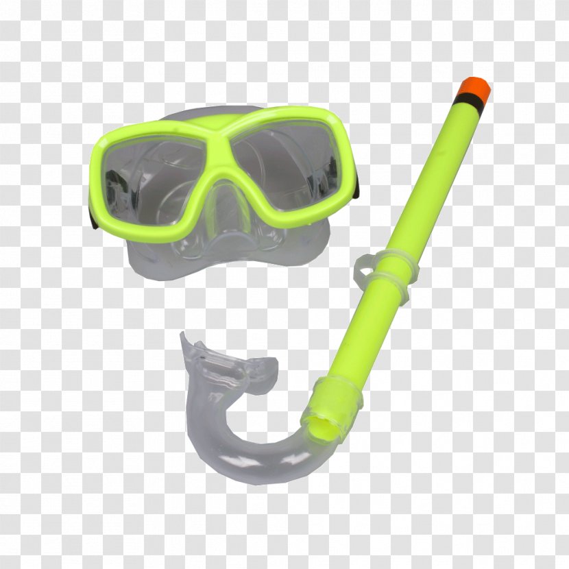 Goggles Diving & Snorkeling Masks Plastic - Yellow - Design Transparent PNG