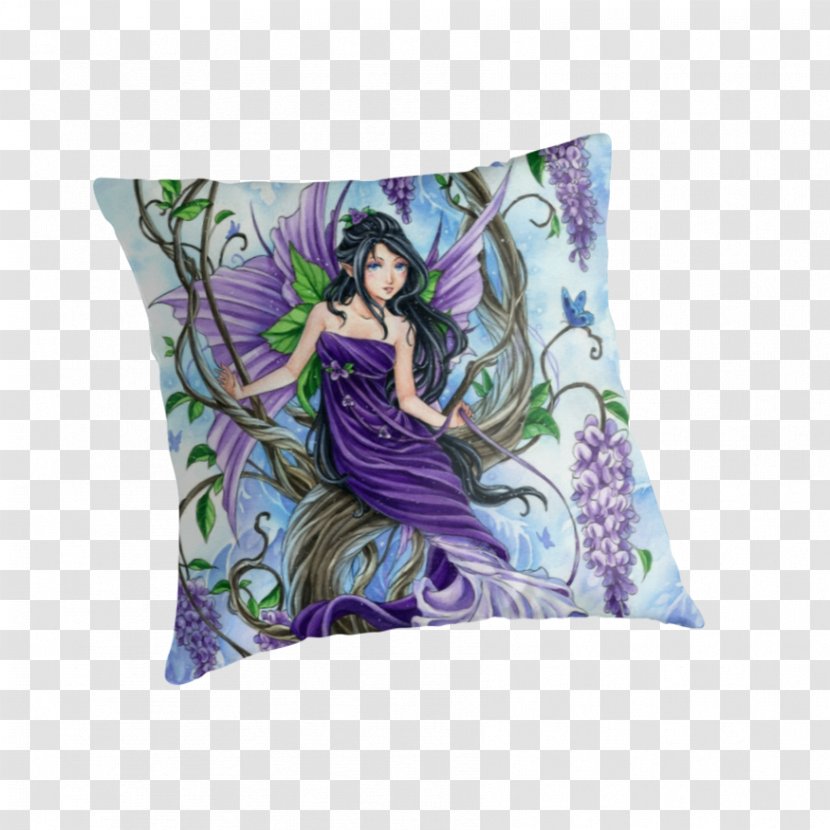 Elfen, Feen Und Fantasy: Zeichnen Leicht Gemacht Throw Pillows Lavender The Meredith Dillman Oracle - Purple Innovation - Wisteria Transparent PNG