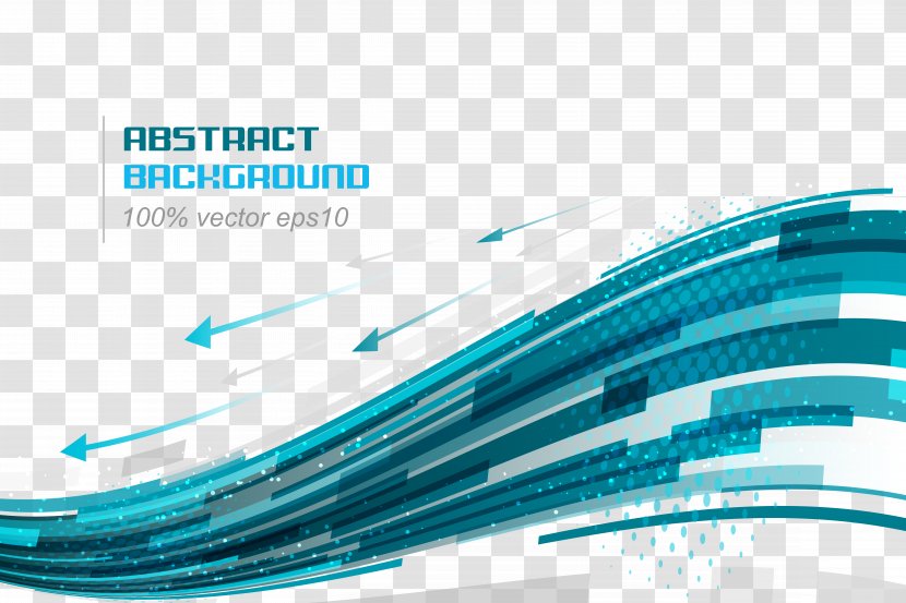 Euclidean Vector Blue Curve Line - Poster - Technology Background Transparent PNG