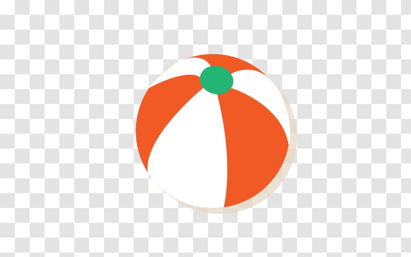 Beach Ball Clip Art - Orange - Volleyball Transparent PNG