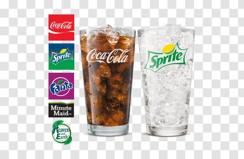 Cola Fizzy Drinks Hamburger Diet Coke Sprite - Carbonated Soft Transparent PNG
