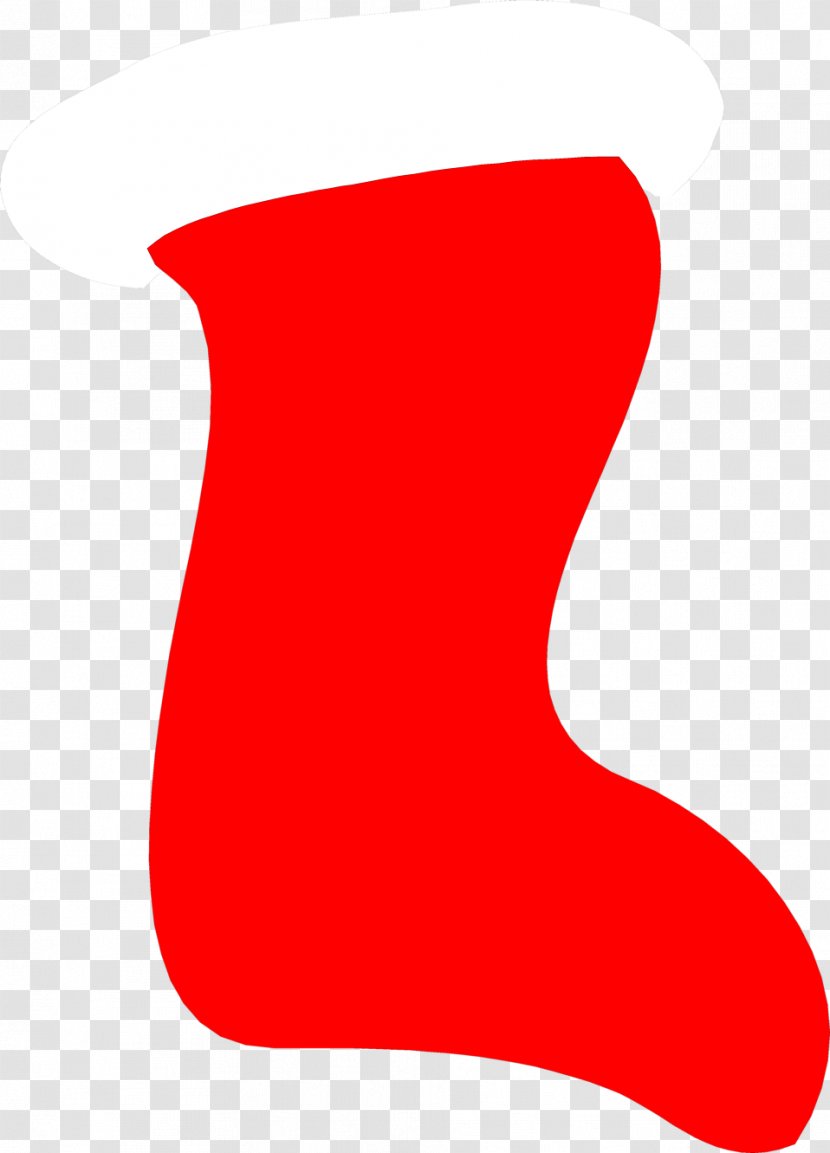 Red Shoe Area Clip Art - Joint - Christmas Stocking Image Transparent PNG