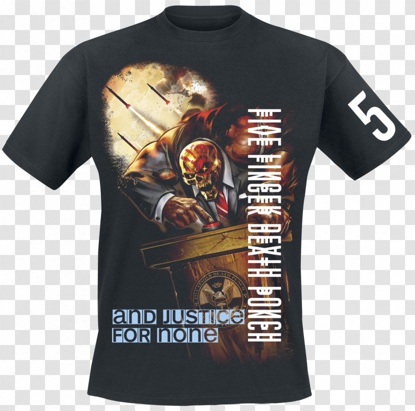 T-shirt And Justice For None Five Finger Death Punch Sleeveless Shirt Price - Flower Transparent PNG