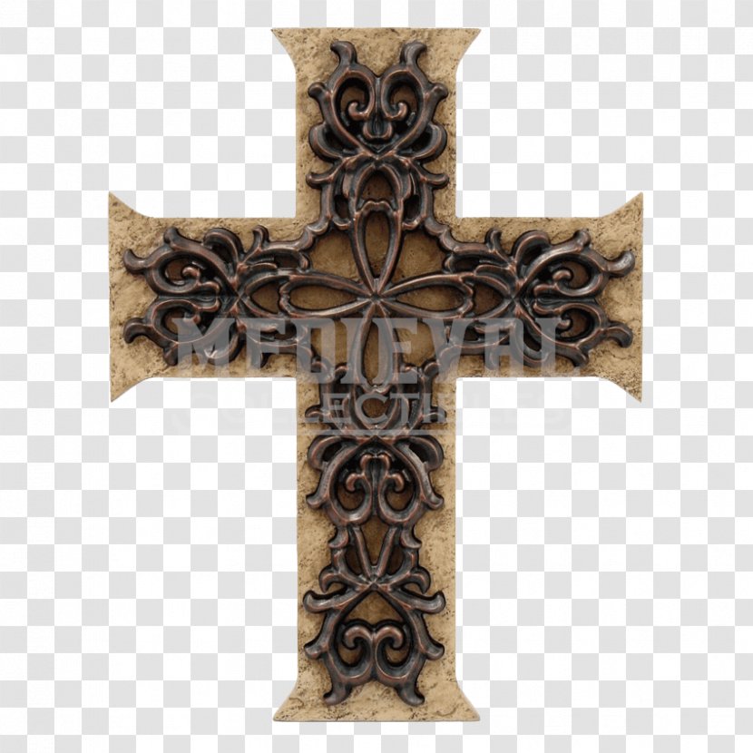 Statue Figurine Metal Religion Inch - Gothic Celtic Cross Transparent PNG