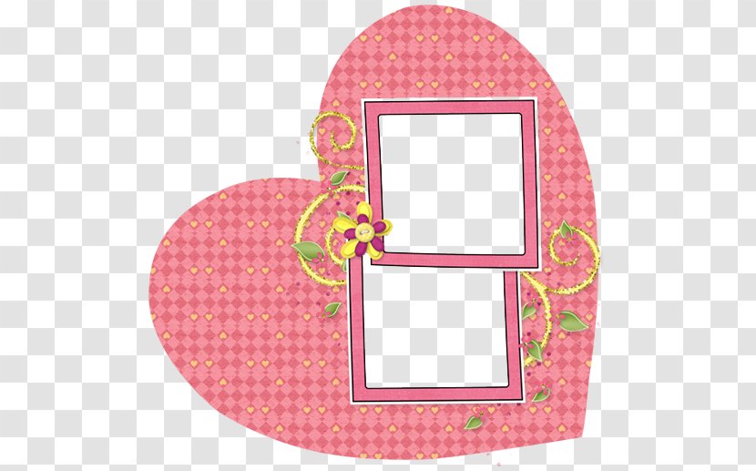 Love Heart Mixed Gender Picture Frames - Polka Dot Transparent PNG
