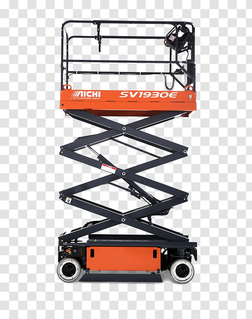 Forklift Aerial Work Platform Elevator Toyota Material Handling, U.S.A., Inc. Machine - Materialhandling Equipment - Scissor Lift Transparent PNG