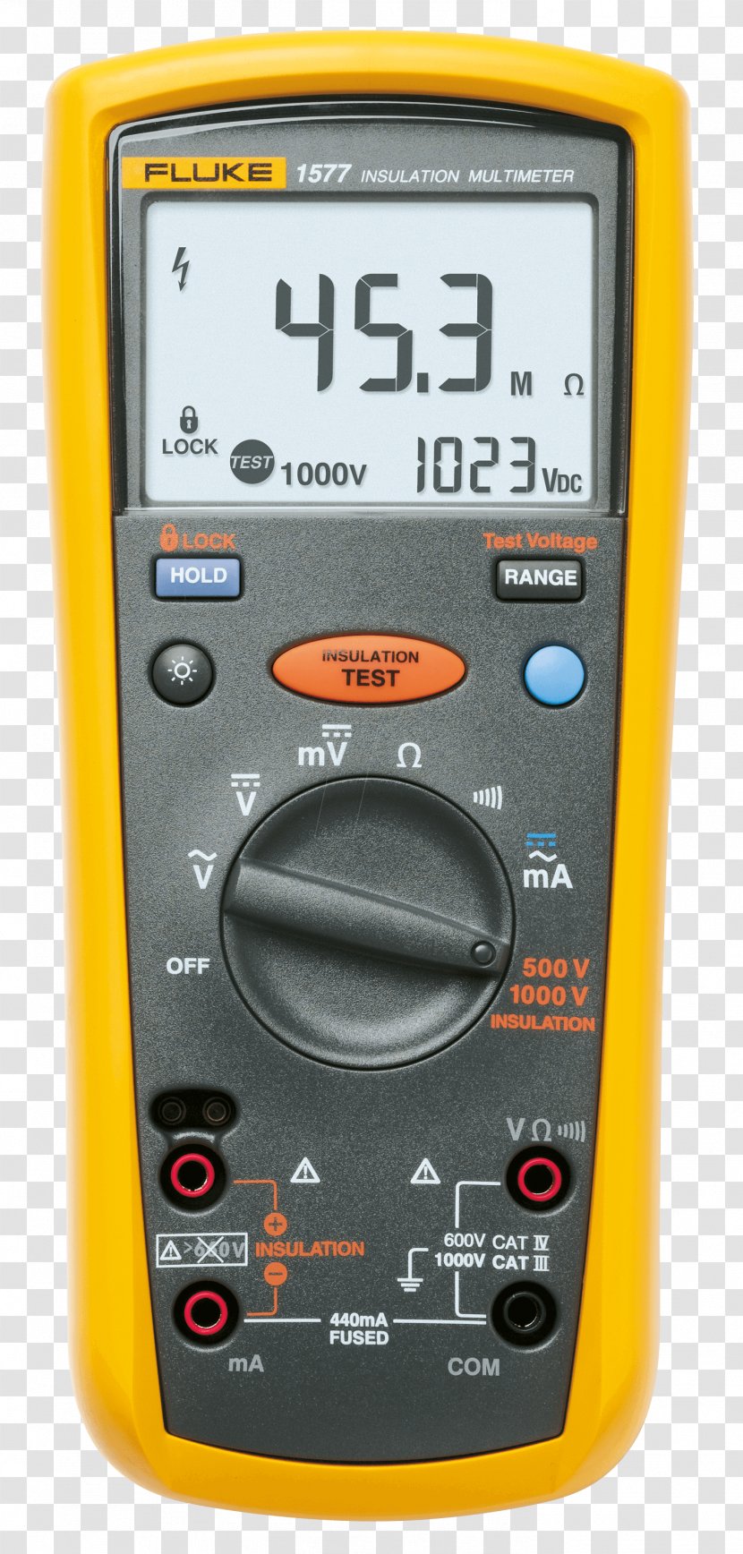 Fluke Corporation Multimeter Megohmmeter True RMS Converter - Gauge Transparent PNG