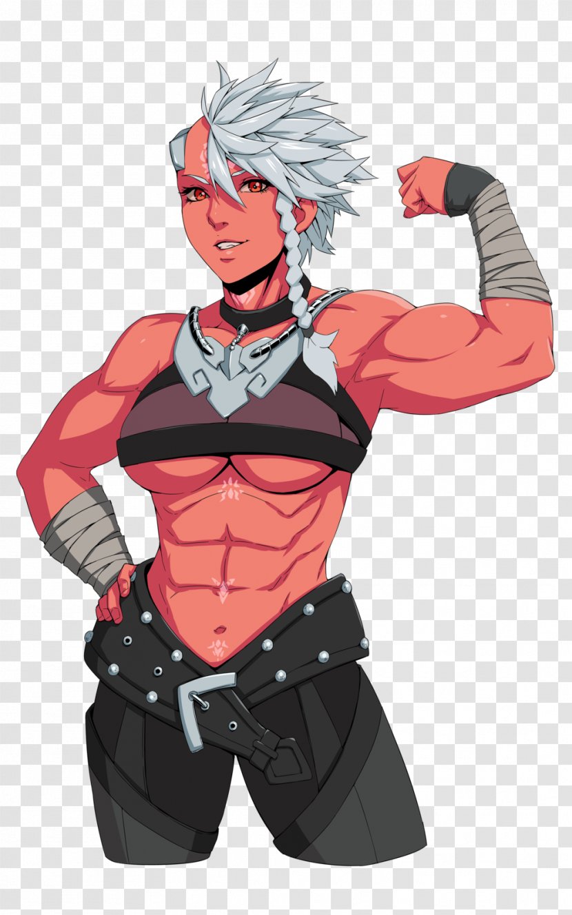 Muscle Female Comic Book Character - Tree - Flex Transparent PNG